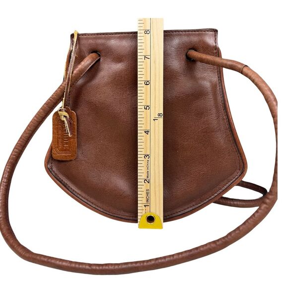 Saddle By Sabina Women’s Shoulder Bag Genuine Leather Brown Vintage Western Boho - Picture 6 of 10